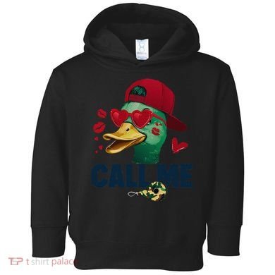 Call Me Valentines Duck Hunting Lover Funny Hunter Toddler Hoodie