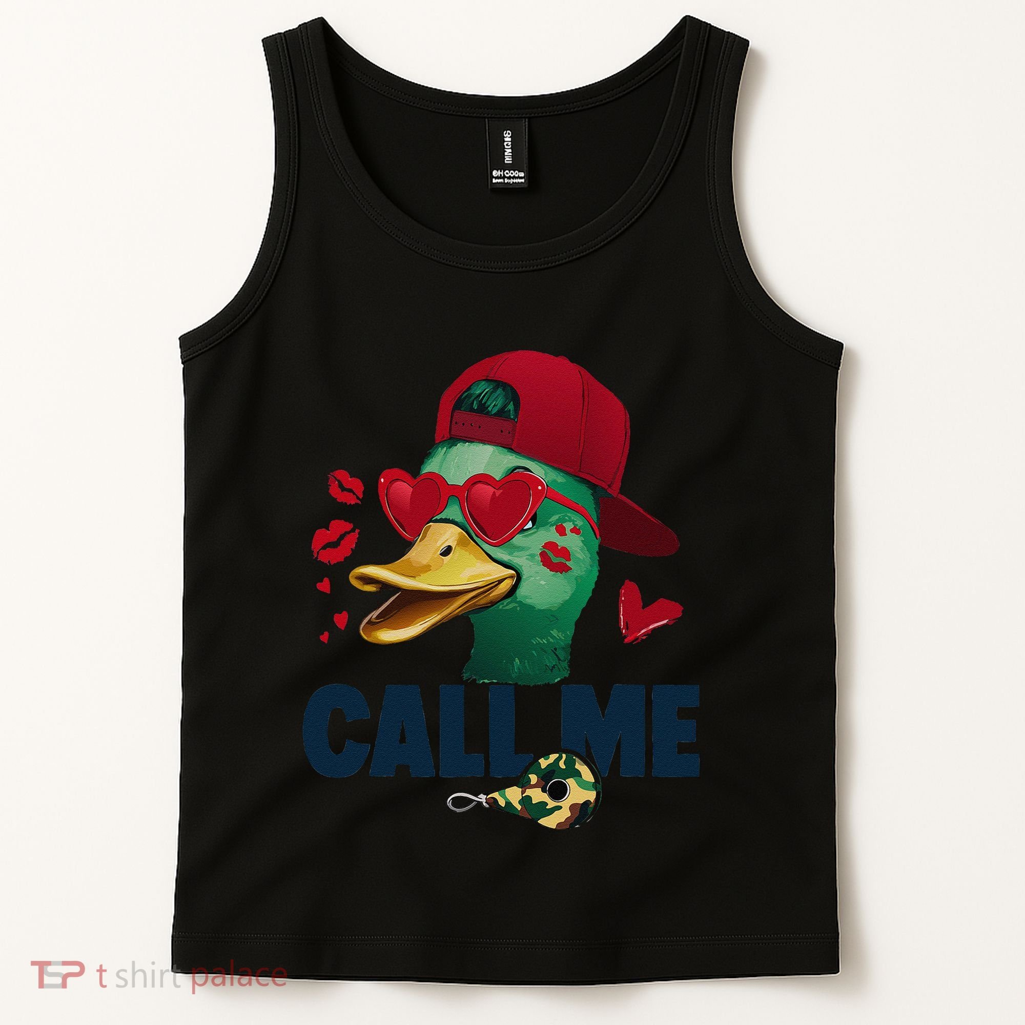 Call Me Valentines Duck Hunting Lover Funny Hunter Tank Top