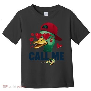 Call Me Valentines Duck Hunting Lover Funny Hunter Toddler T-Shirt