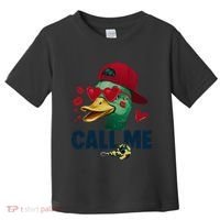 Call Me Valentines Duck Hunting Lover Funny Hunter Toddler T-Shirt thumb 0