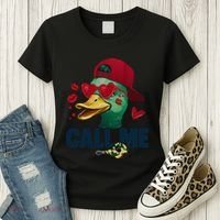 Call Me Valentines Duck Hunting Lover Funny Hunter Women's T-Shirt thumb 3