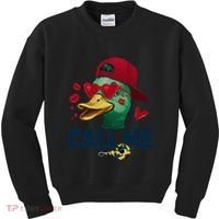 Call Me Valentines Duck Hunting Lover Funny Hunter Kids Sweatshirt thumb 0