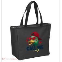 Call Me Valentines Duck Hunting Lover Funny Hunter Tote Bag thumb 2