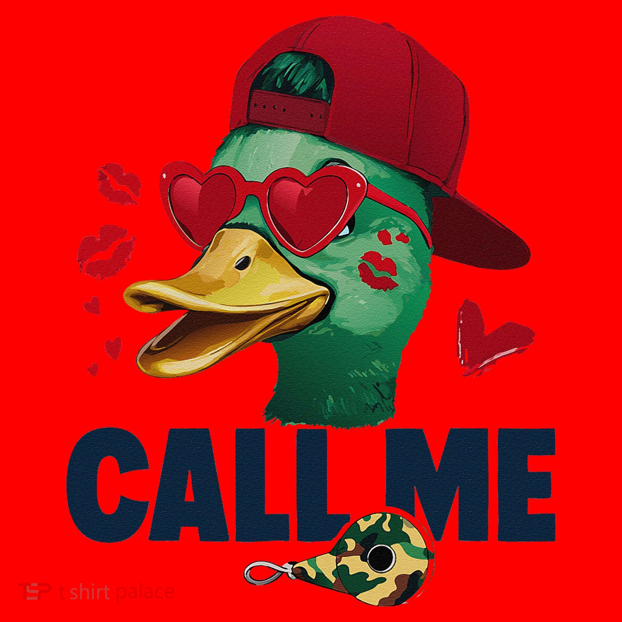 Call Me Valentines Duck Hunting Lover Funny Hunter Santa Hat