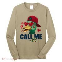Call Me Valentines Duck Hunting Lover Funny Hunter Long Sleeve Shirt thumb 0