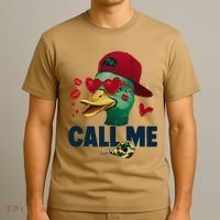 Call Me Valentines Duck Hunting Lover Funny Hunter T-Shirt thumb 3