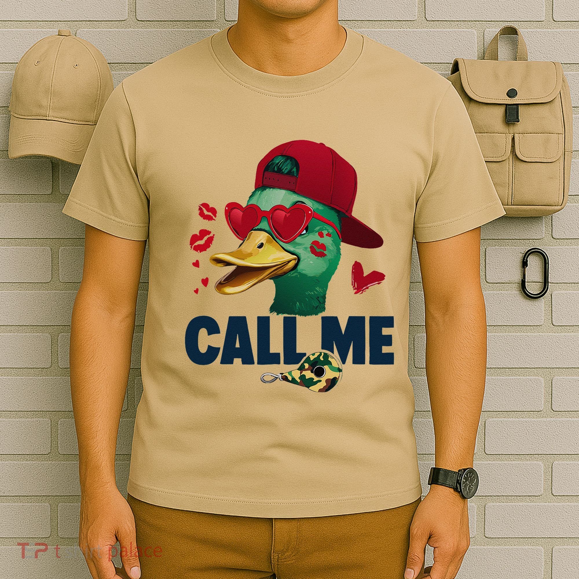 Call Me Valentines Duck Hunting Lover Funny Hunter T-Shirt