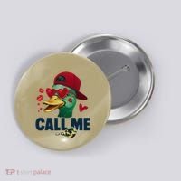 Call Me Valentines Duck Hunting Lover Funny Hunter Button thumb 0