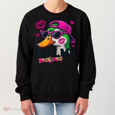 Call Me Valentines Duck Hunting Lover For Hunter Women's Sweatshirt