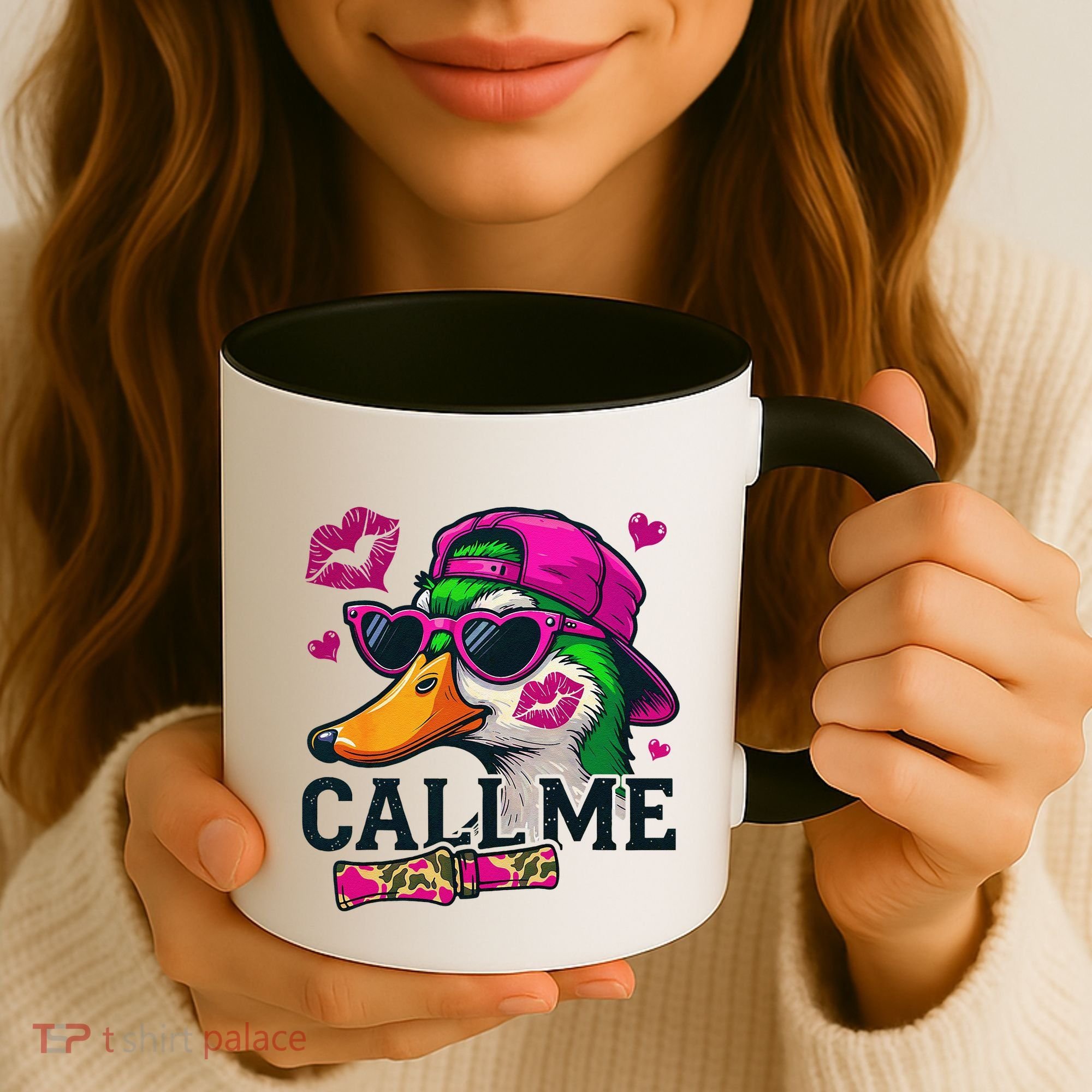 Call Me Valentines Duck Hunting Lover For Hunter Coffee Mug