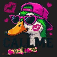 Call Me Valentines Duck Hunting Lover For Hunter Beanie thumb 2