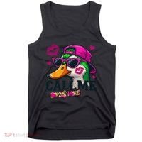 Call Me Valentines Duck Hunting Lover For Hunter Tank Top thumb 0
