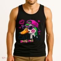 Call Me Valentines Duck Hunting Lover For Hunter Tank Top thumb 3