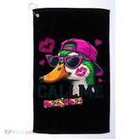 Call Me Valentines Duck Hunting Lover For Hunter Golf Towel thumb 0