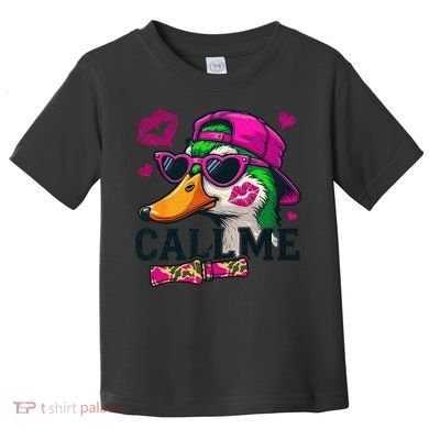 Call Me Valentines Duck Hunting Lover For Hunter Toddler T-Shirt