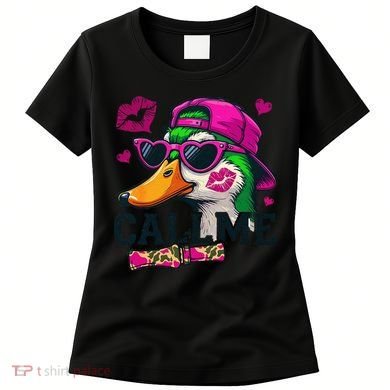 Call Me Valentines Duck Hunting Lover For Hunter Women's T-Shirt