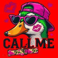Call Me Valentines Duck Hunting Lover For Hunter Santa Hat thumb 1