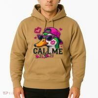 Call Me Valentines Duck Hunting Lover For Hunter Hoodie thumb 2