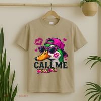 Call Me Valentines Duck Hunting Lover For Hunter T-Shirt thumb 2