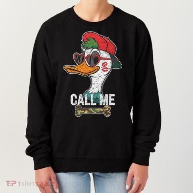 Call Me Valentines Duck Hunting Lover For Hunter Women's Sweatshirt