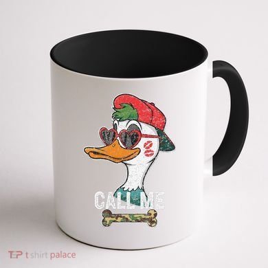 Call Me Valentines Duck Hunting Lover For Hunter Coffee Mug back