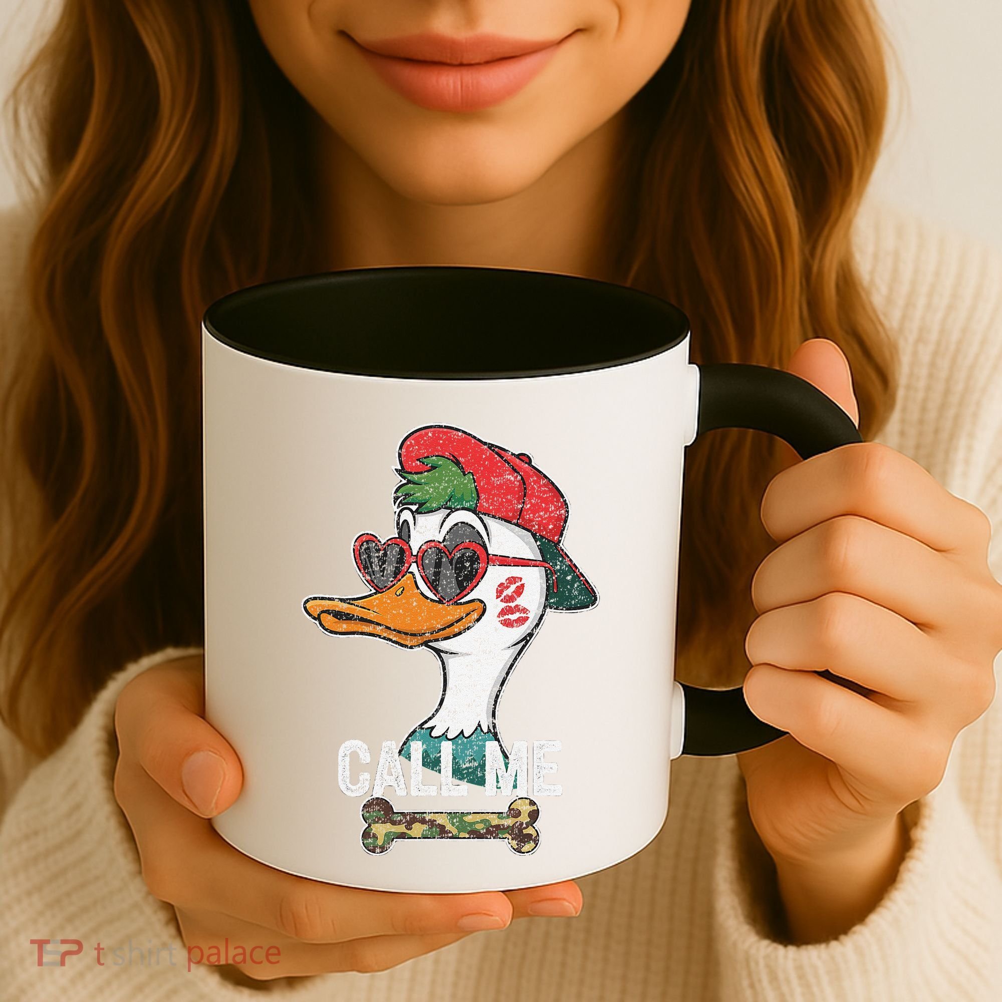 Call Me Valentines Duck Hunting Lover For Hunter Coffee Mug
