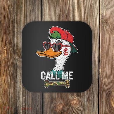 Call Me Valentines Duck Hunting Lover For Hunter Coaster
