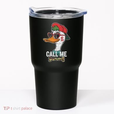 Call Me Valentines Duck Hunting Lover For Hunter Tumbler