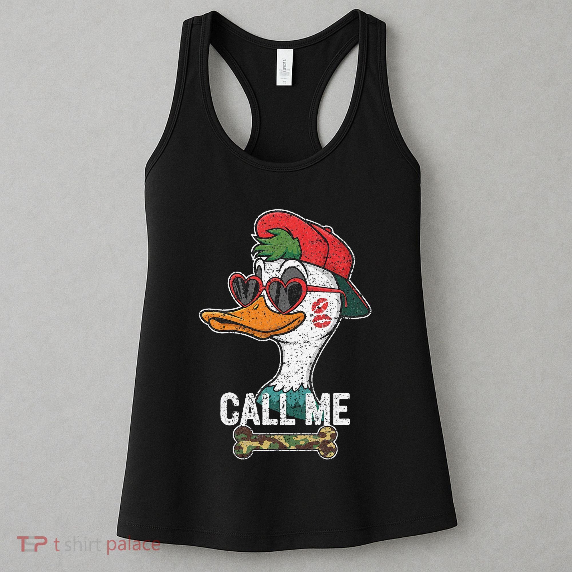 Call Me Valentines Duck Hunting Lover For Hunter Women's Tank Top