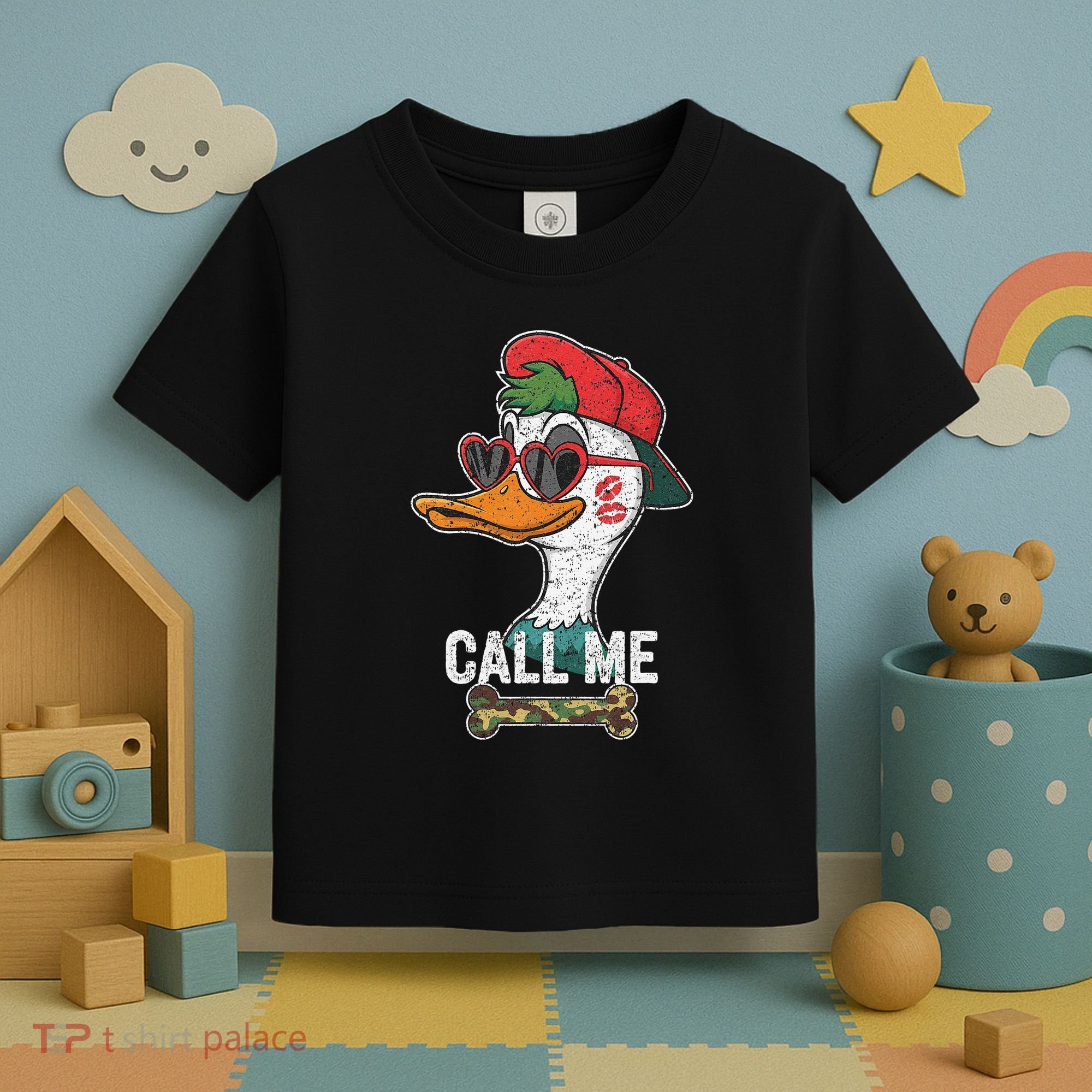 Call Me Valentines Duck Hunting Lover For Hunter Toddler T-Shirt