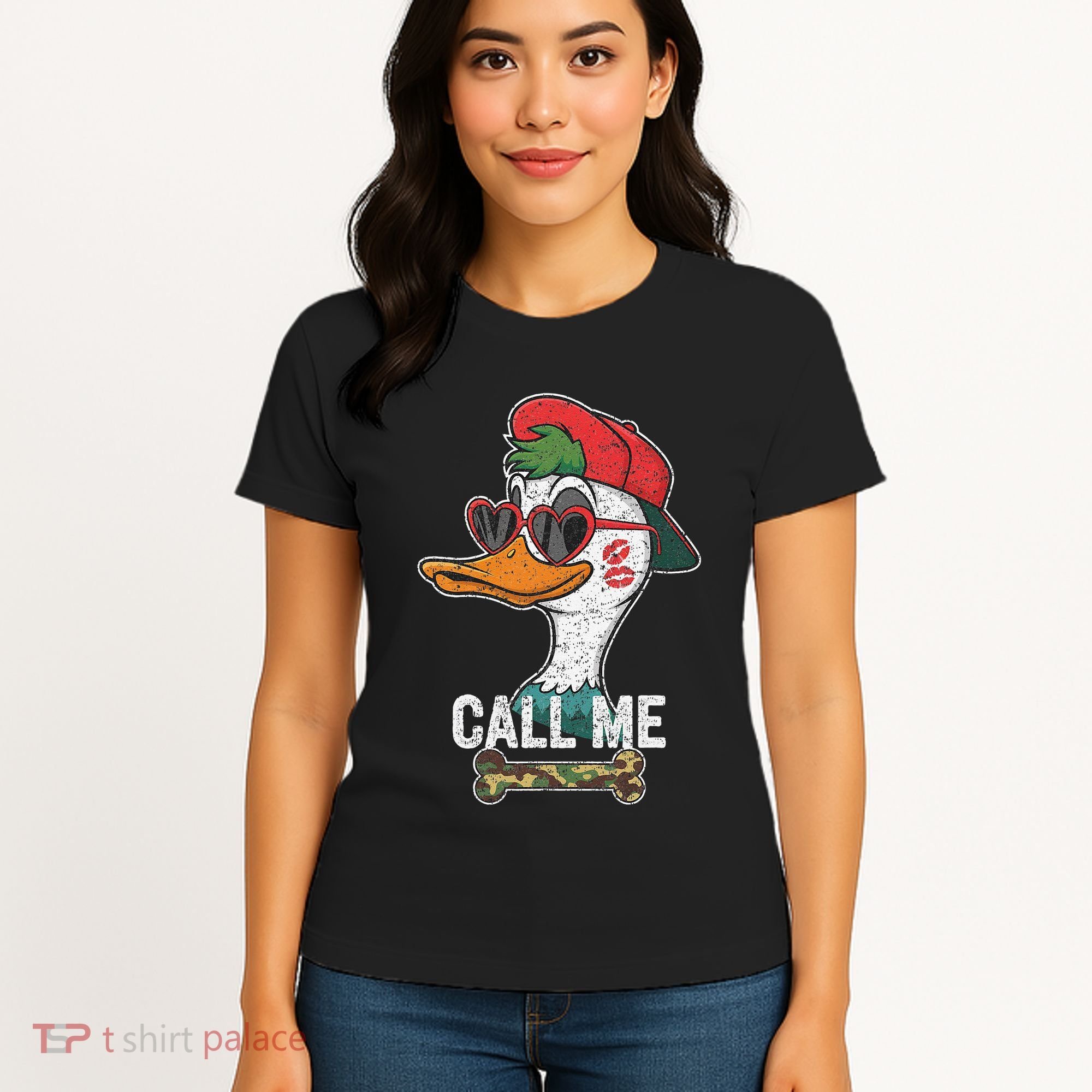 Call Me Valentines Duck Hunting Lover For Hunter Women's T-Shirt