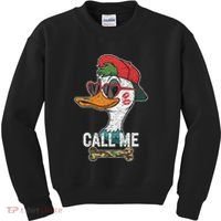 Call Me Valentines Duck Hunting Lover For Hunter Kids Sweatshirt thumb 0
