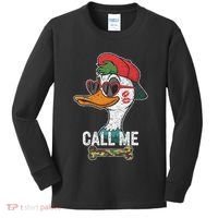 Call Me Valentines Duck Hunting Lover For Hunter Kids Long Sleeve Shirt thumb 0