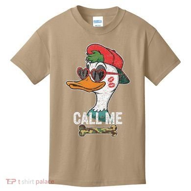 Call Me Valentines Duck Hunting Lover For Hunter Kids T-Shirt