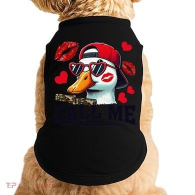 Call Me Valentines Duck Hunting Lover For Hunter Doggie Tank