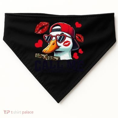 Call Me Valentines Duck Hunting Lover For Hunter USA-Made Doggie Bandana