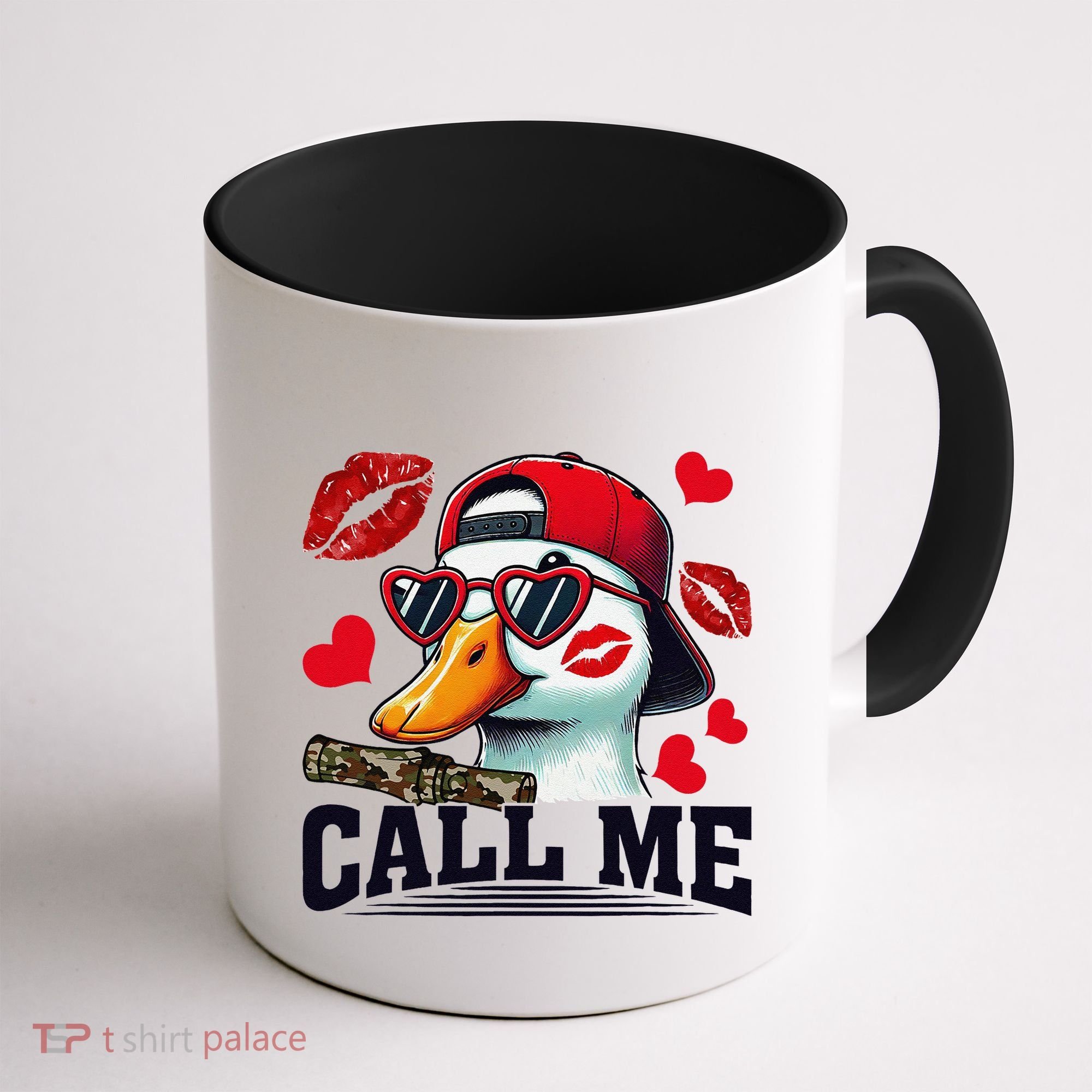 Call Me Valentines Duck Hunting Lover For Hunter Coffee Mug