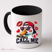 Call Me Valentines Duck Hunting Lover For Hunter Coffee Mug thumb 0