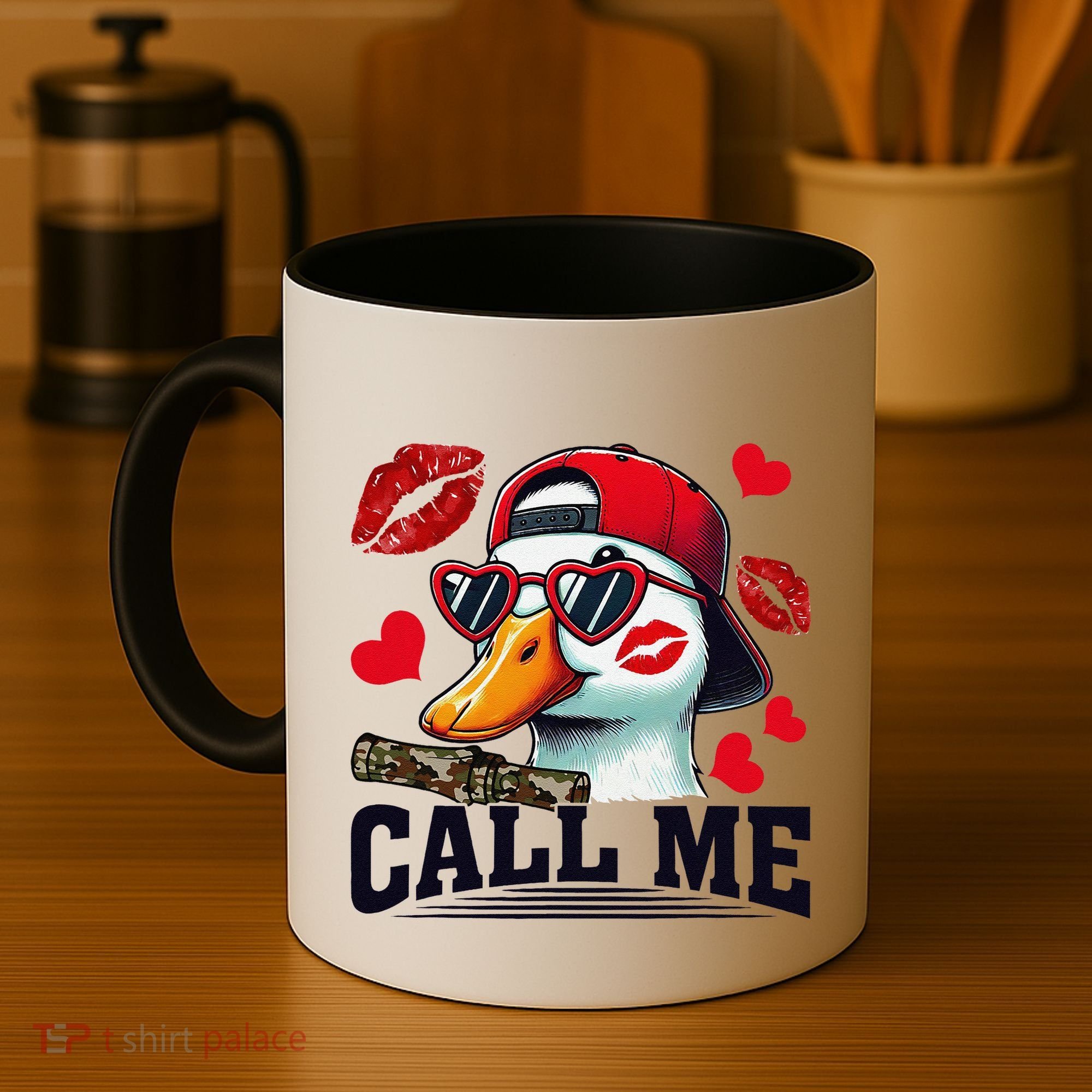 Call Me Valentines Duck Hunting Lover For Hunter Coffee Mug