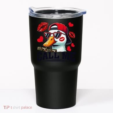 Call Me Valentines Duck Hunting Lover For Hunter Tumbler
