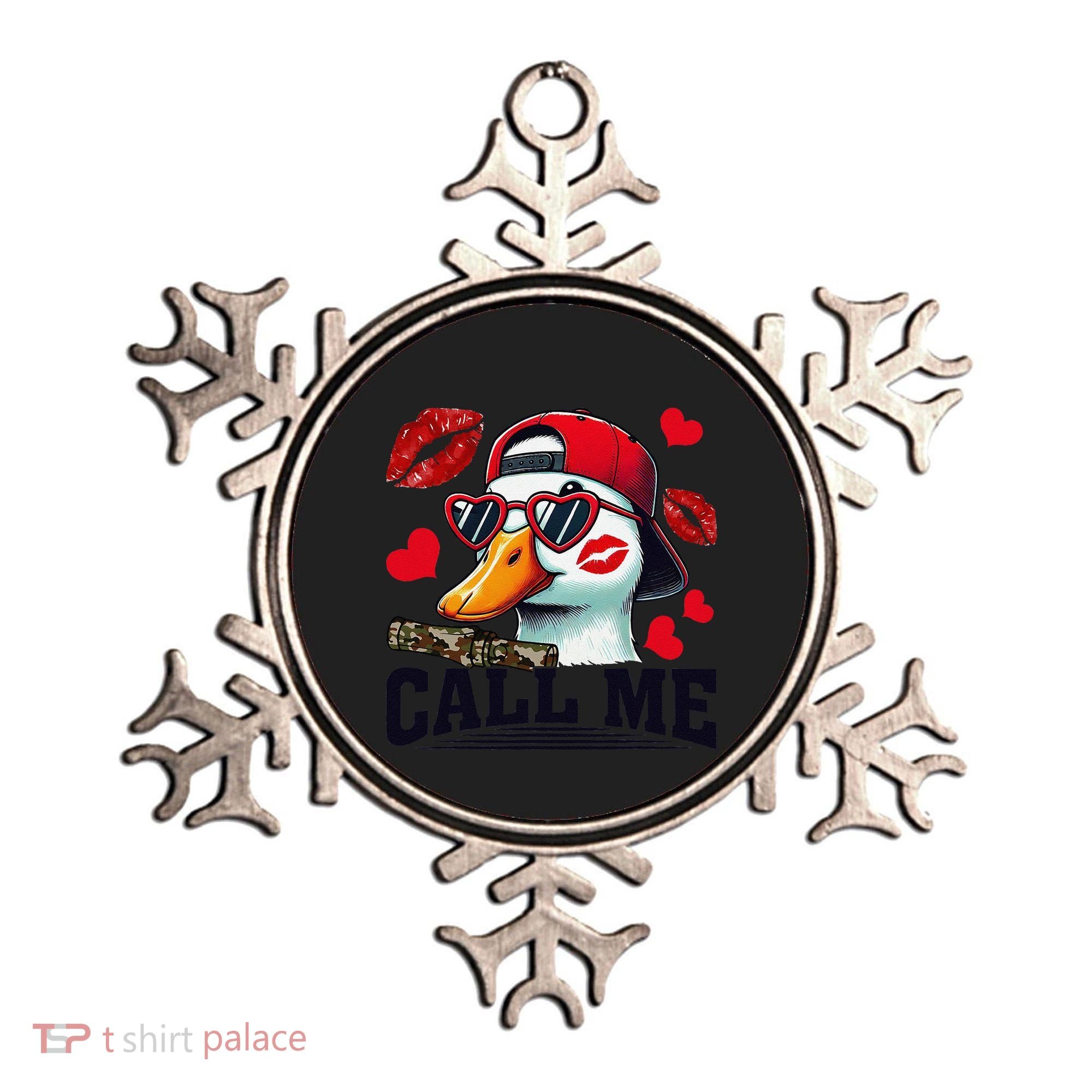 Call Me Valentines Duck Hunting Lover For Hunter Ornament