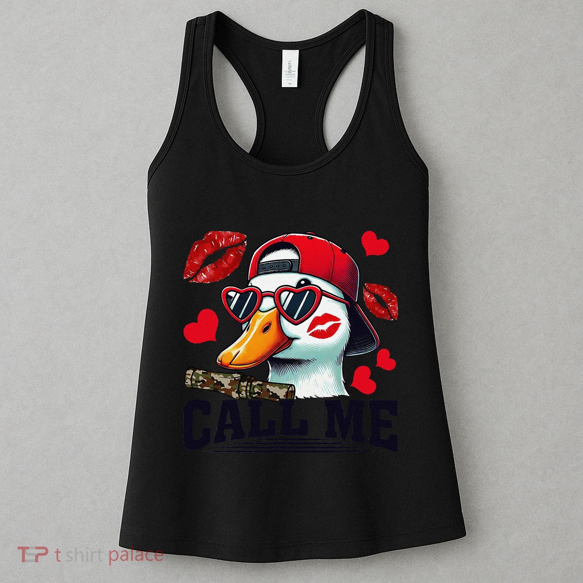 Call Me Valentines Duck Hunting Lover For Hunter Women's Tank Top