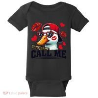Call Me Valentines Duck Hunting Lover For Hunter Baby Bodysuit thumb 0