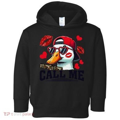 Call Me Valentines Duck Hunting Lover For Hunter Toddler Hoodie