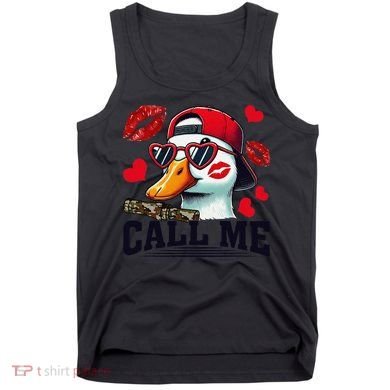 Call Me Valentines Duck Hunting Lover For Hunter Tank Top