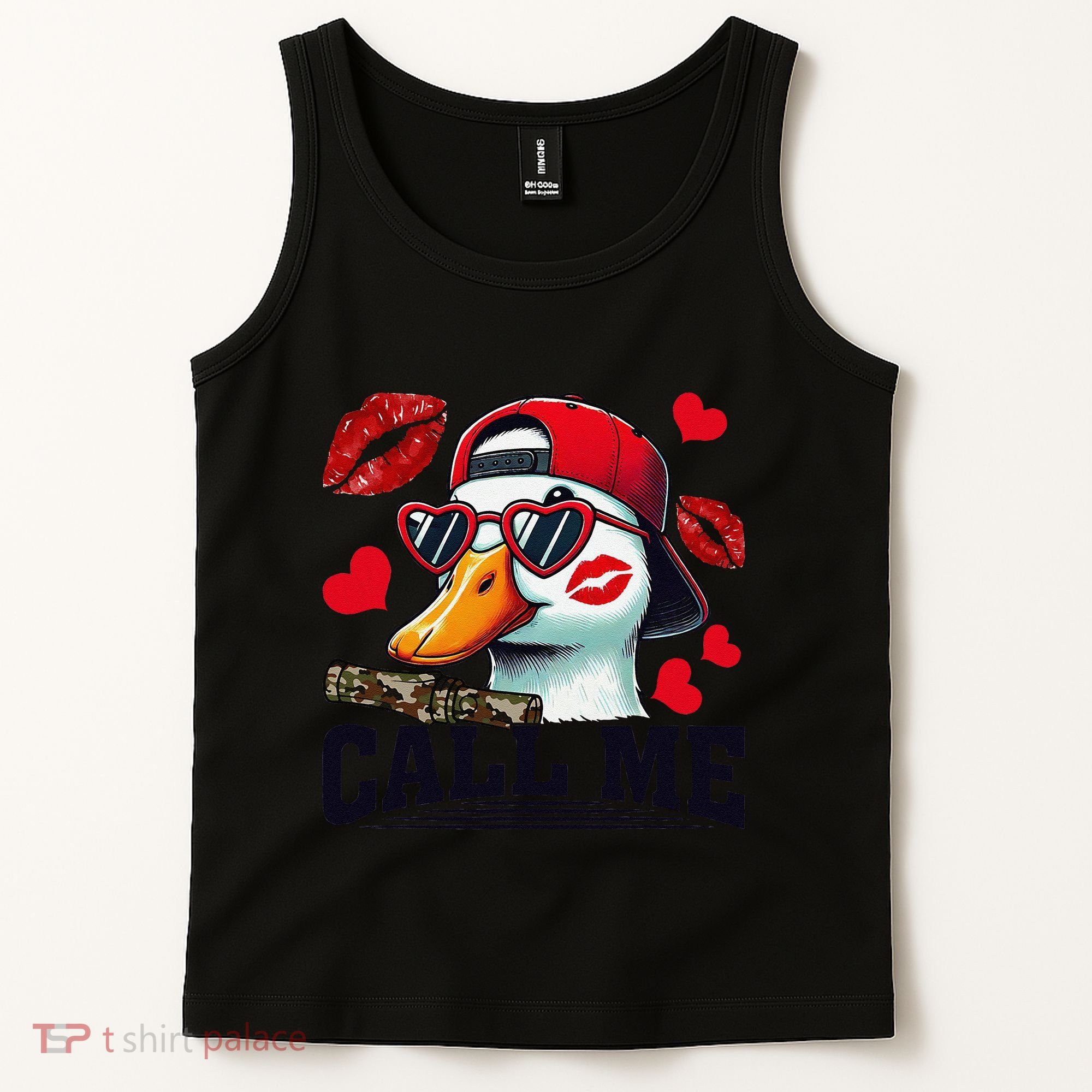 Call Me Valentines Duck Hunting Lover For Hunter Tank Top