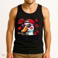 Call Me Valentines Duck Hunting Lover For Hunter Tank Top thumb 3