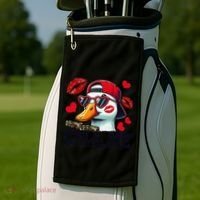 Call Me Valentines Duck Hunting Lover For Hunter Golf Towel thumb 2