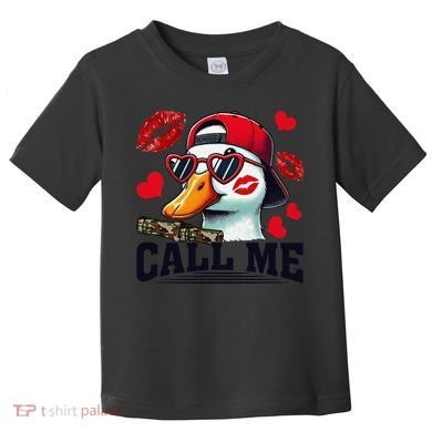 Call Me Valentines Duck Hunting Lover For Hunter Toddler T-Shirt