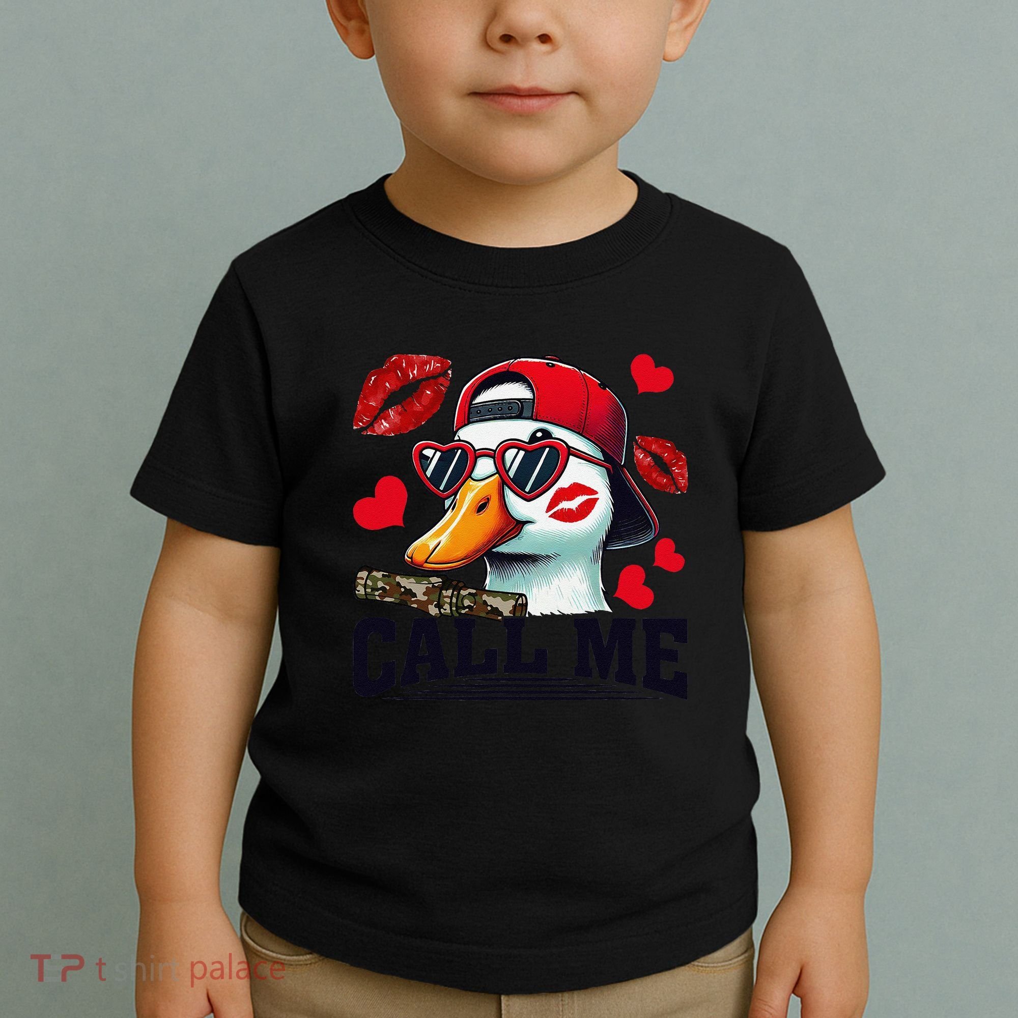 Call Me Valentines Duck Hunting Lover For Hunter Toddler T-Shirt